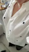 KALPLİ PUANTİYELİ GÖMLEK