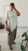 Ekose Şalvar Pantolon
