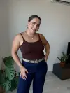 Yüksek Bel Kemerli Jean