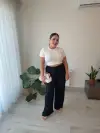 Siyah Saten Pantolon