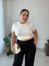 Siyah Saten Pantolon