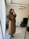 Kemerli Kruvaze Trençkot