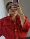 Kırmızı Bomber Ceket