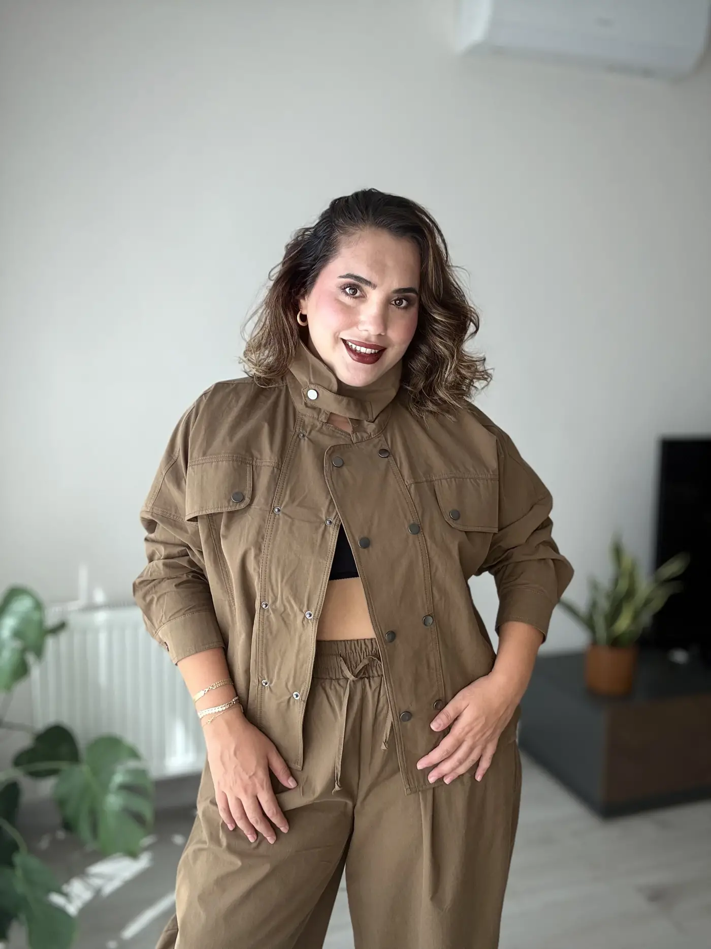 Çıtçıtlı Ceket Pantolon Takım