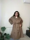 Kemerli Kruvaze Trençkot