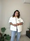 Mevsimlik Beyaz Ceket