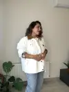 Mevsimlik Beyaz Ceket