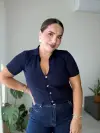 Lacivert Triko Hırka