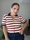 Çizgili Triko Hırka