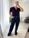 Polo Yaka Çizgili Triko